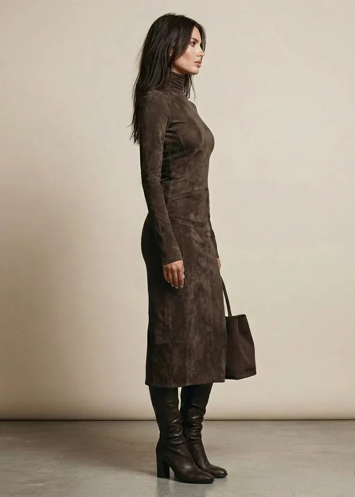 Sara | Robe Midi en Velours