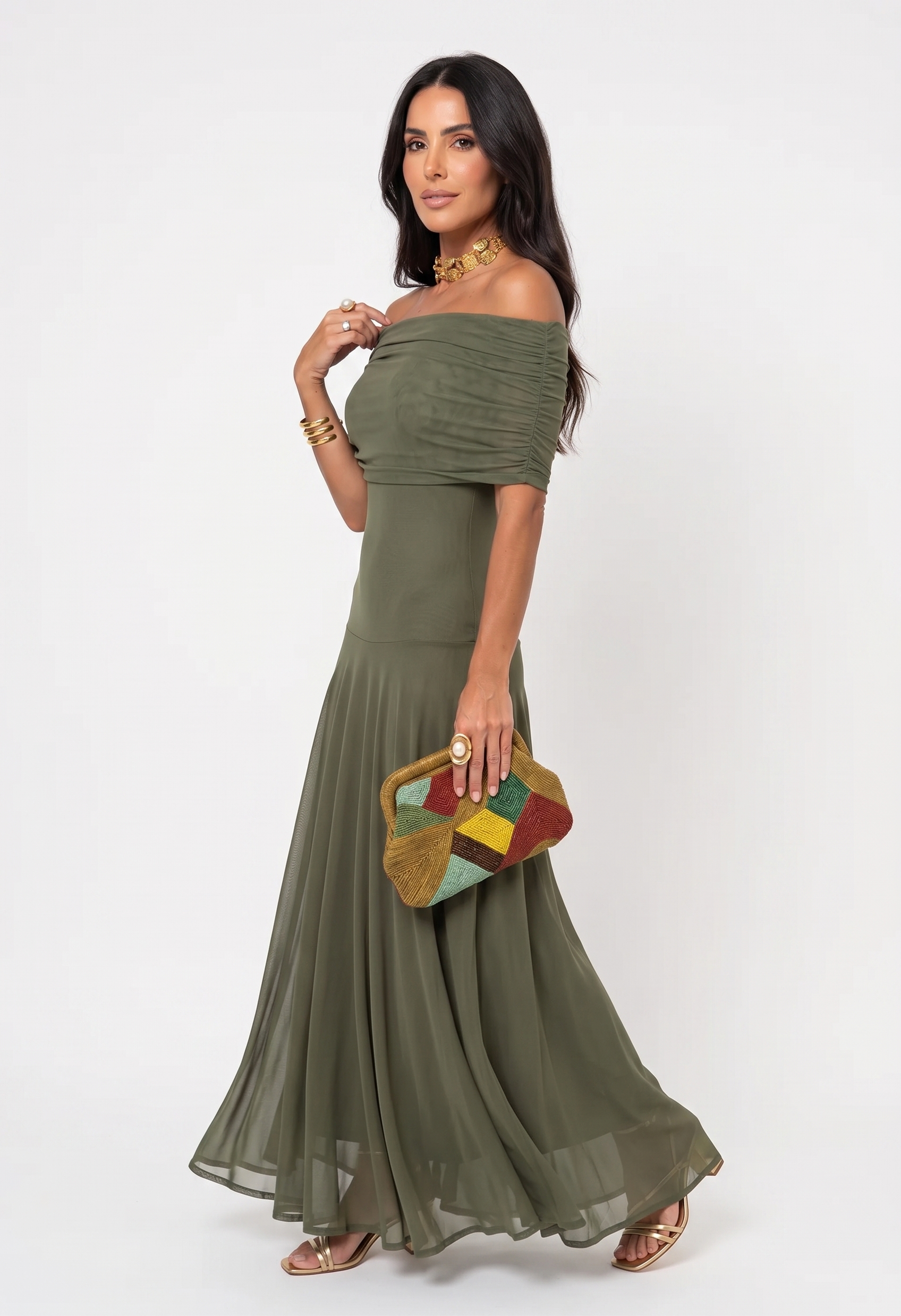 Jeanine | Robe longue élégante et épurée