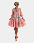 Amicie | Robe midi imprimée