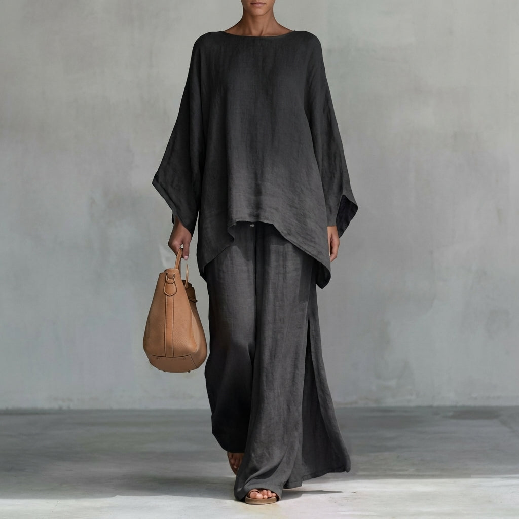 Christine™ | Ensemble Deux Pièces à manches longues et pantalon large (Copia)