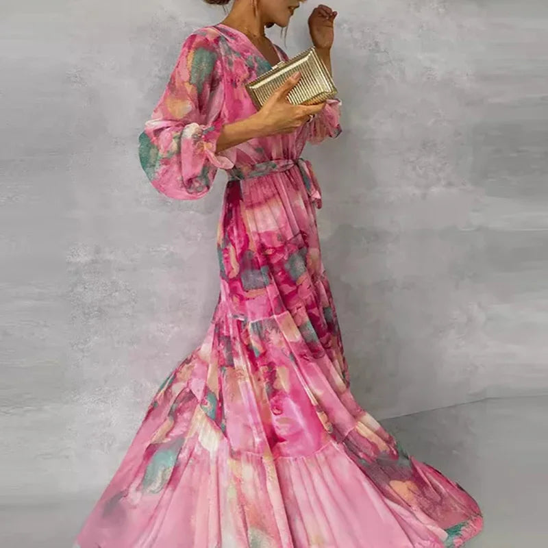 Sophie | Robe élégante à imprimé fleuri