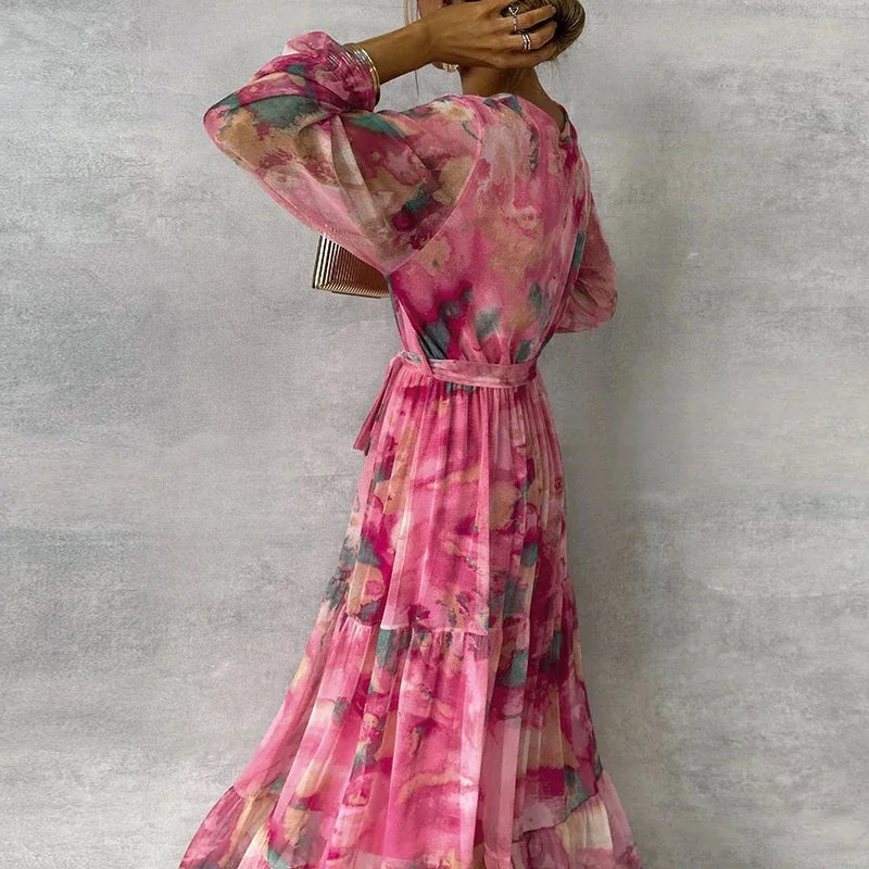 Sophie | Robe élégante à imprimé fleuri