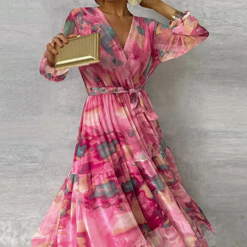 Sophie | Robe élégante à imprimé fleuri