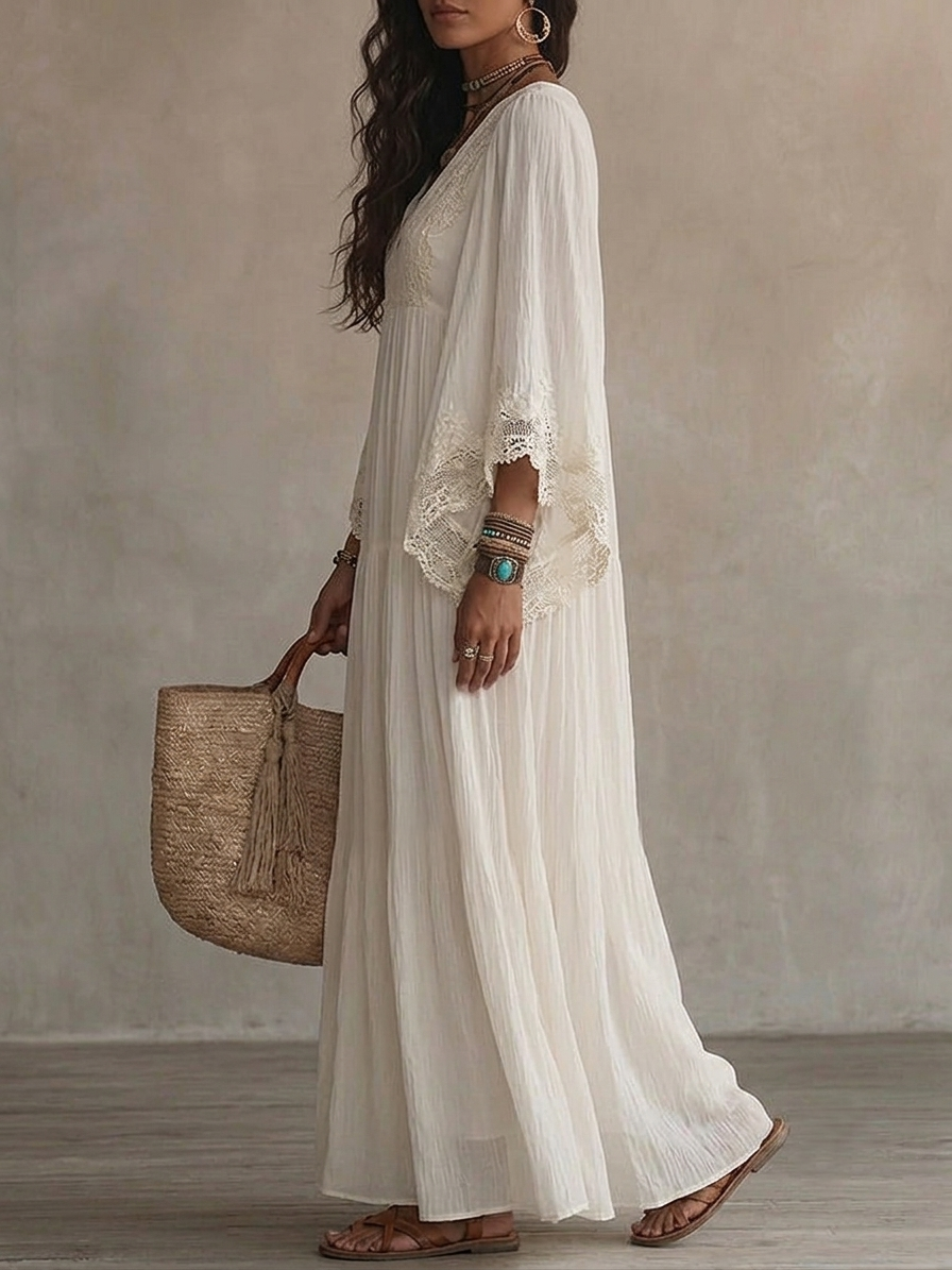 Solveig | Robe Perle Blanche