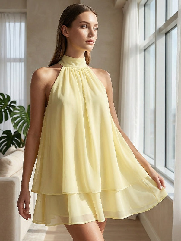 Plume | Mini Robe Légère et Flottante à Superpositions
