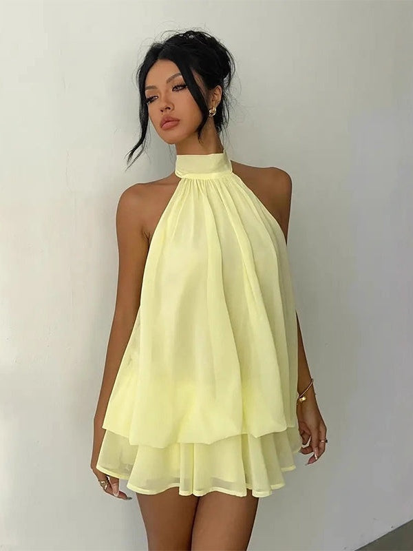 Plume | Mini Robe Légère et Flottante à Superpositions