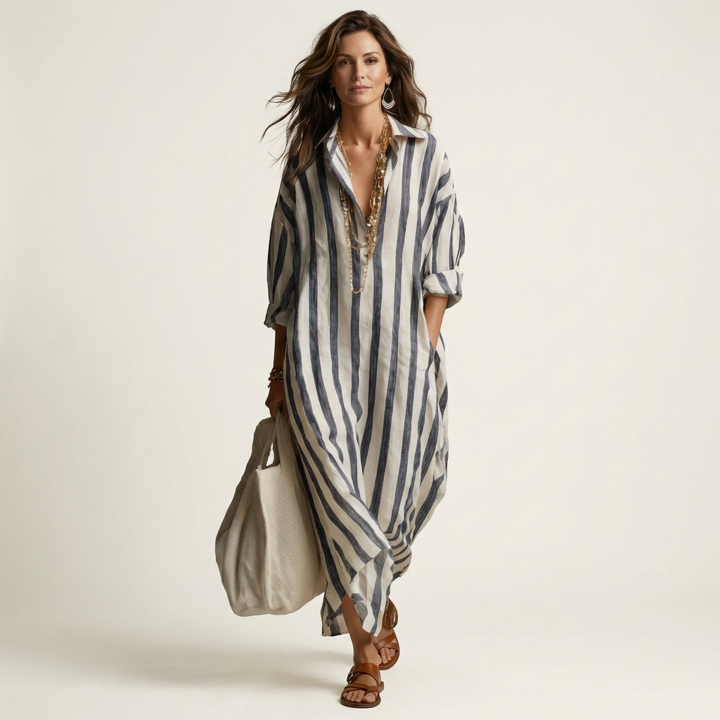 Camille | Robe Maxi Rayée