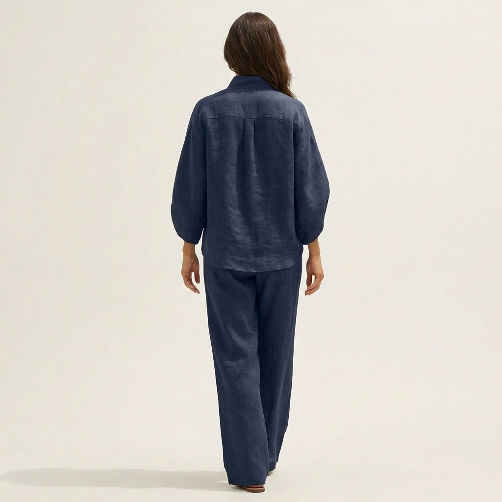 Zoé | Ensemble Deux Pièces en Lin