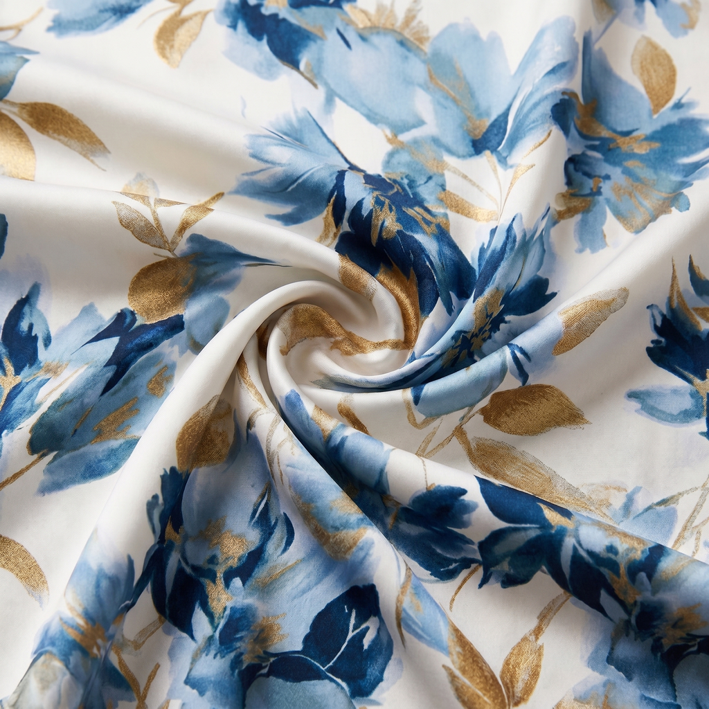 Denise | Robe Midi Fleurie Cache-Cœur à Taille Froncée