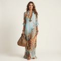 Aurélie | Robe Chemise Maxi en Soie
