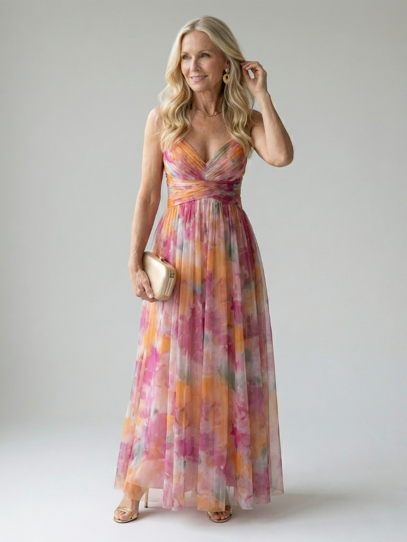 Charline | Robe Maxi Portefeuille Douce