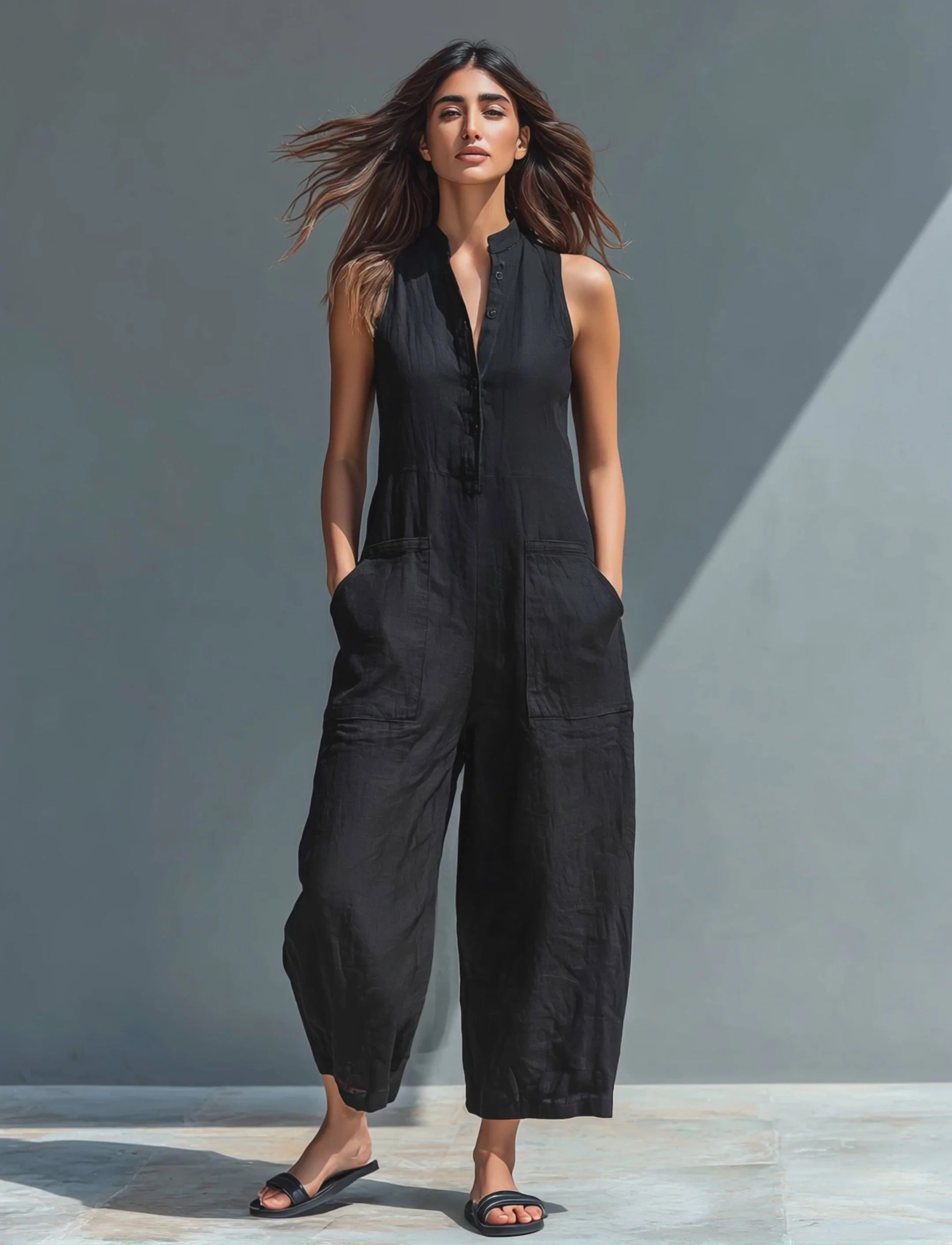 Céleste | Combinaison Minimaliste en Lin