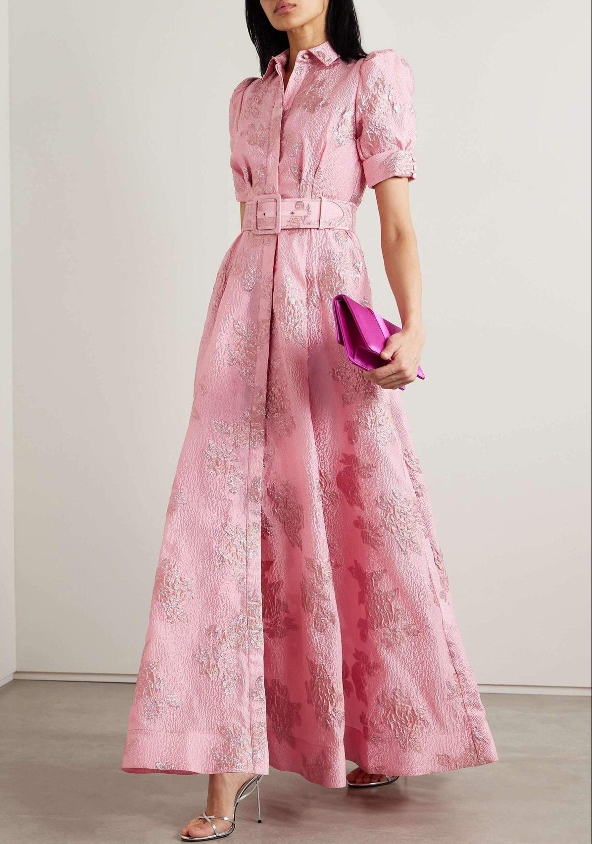 Ariane | Robe à Manches Bouffantes Courtes