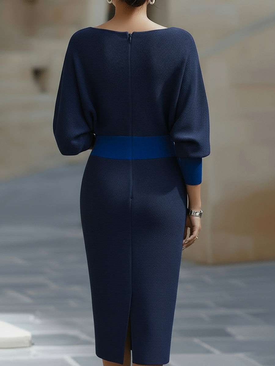 Alice | Robe midi drapée blanche