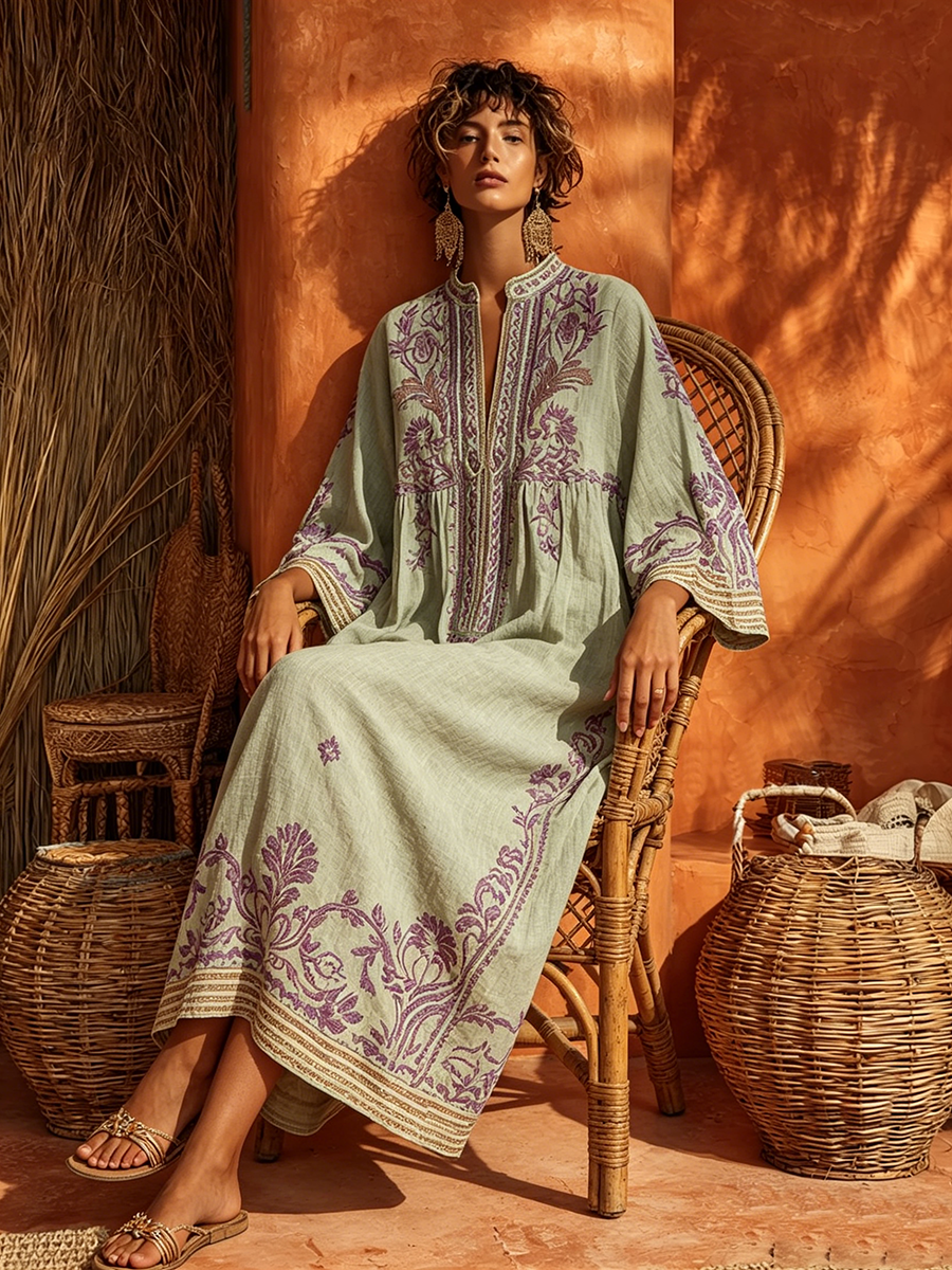 Célestine | Robe Bohème Charme Méditerranéen