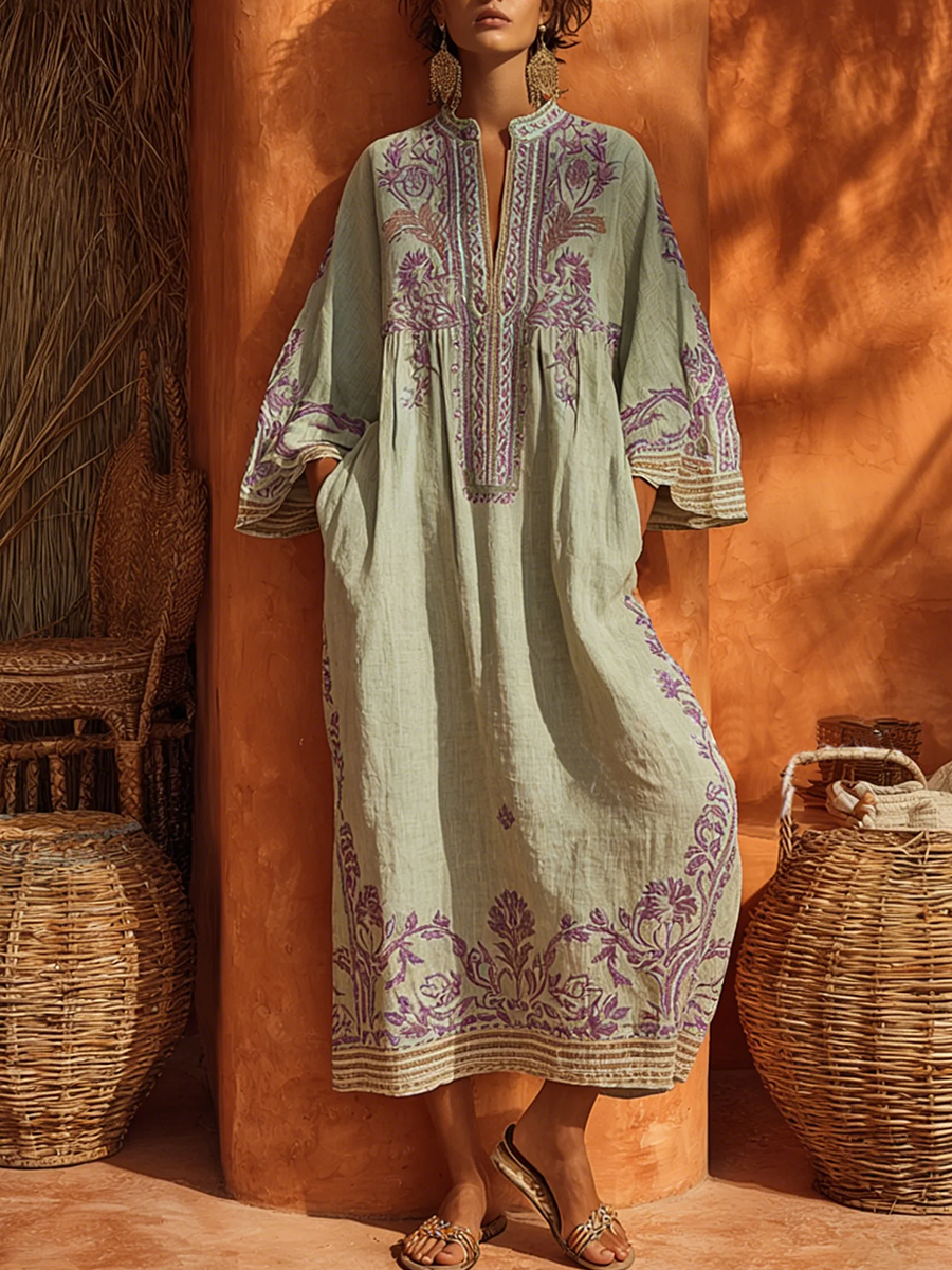 Célestine | Robe Bohème Charme Méditerranéen