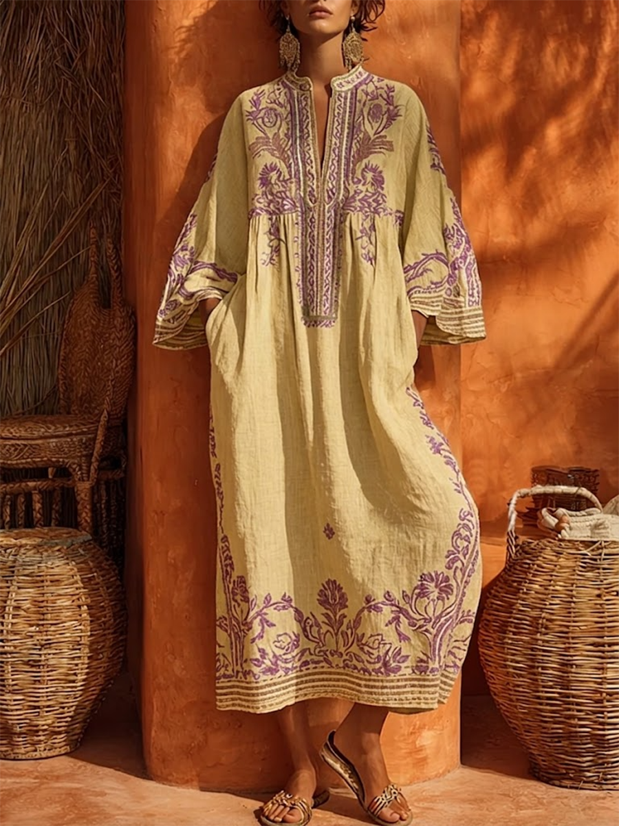 Célestine | Robe Bohème Charme Méditerranéen