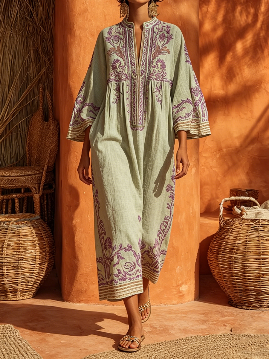 Célestine | Robe Bohème Charme Méditerranéen