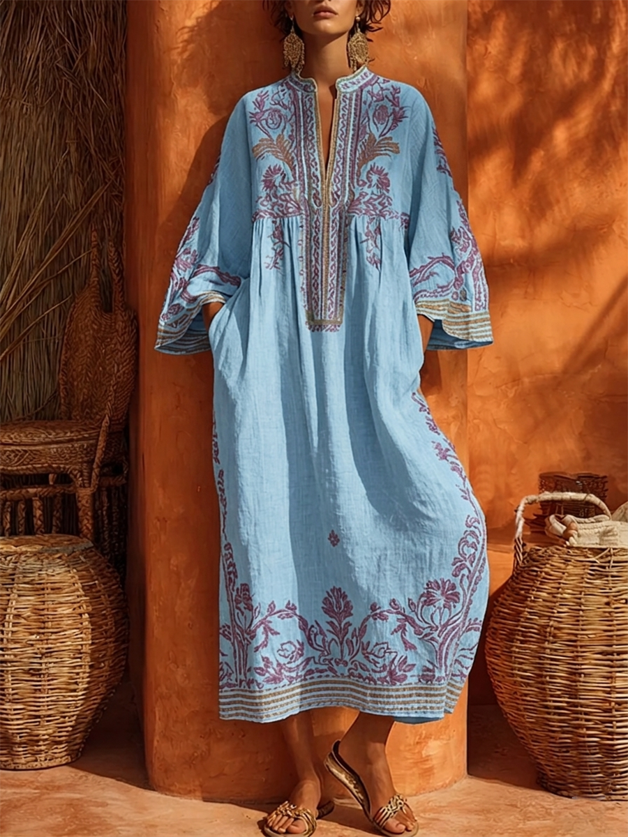 Célestine | Robe Bohème Charme Méditerranéen